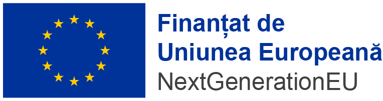 Logo UE - Finantat de Uniunea Europeana, NextGenerationEu